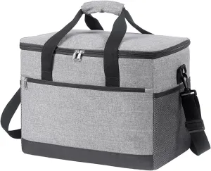 30L Insulated Cooler Bag Leakproof Lunch Cooler Tote Shoulder Bag for Picnic Beach Trip Camping Hiking