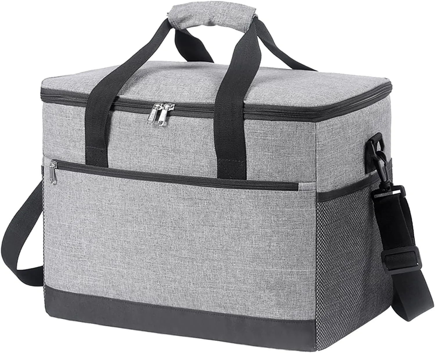 30L Insulated Cooler Bag Leakproof Lunch Cooler Tote Shoulder Bag for Picnic Beach Trip Camping Hiking