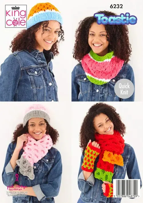 Accessories Knitted in King Cole Warm & Toastie