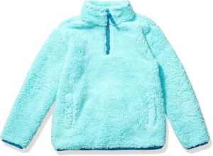 Amazon Essentials Girls and Toddlers' Sherpa Fleece Quarter-Zip Jacket