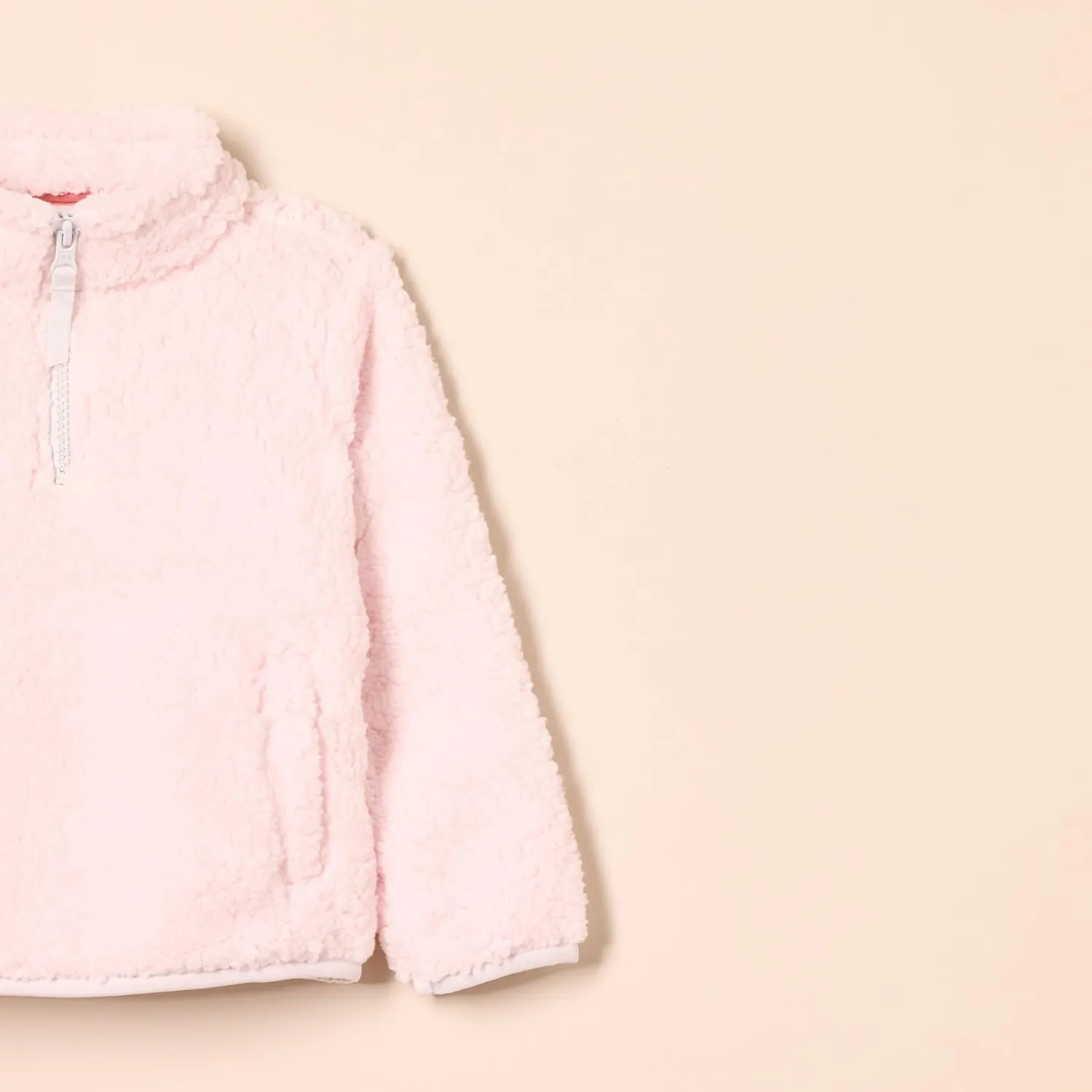 Amazon Essentials Girls and Toddlers' Sherpa Fleece Quarter-Zip Jacket