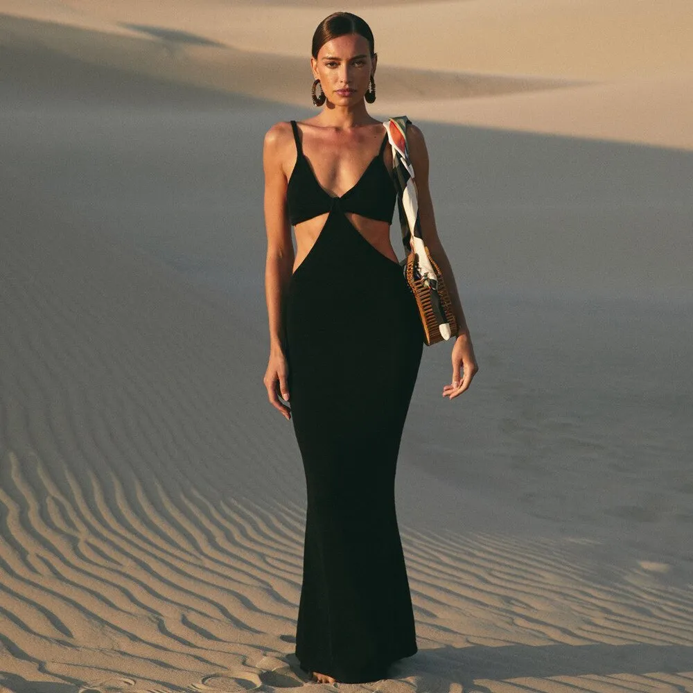Bikini Sexy Backless Maxi Dress Temperament Elegant