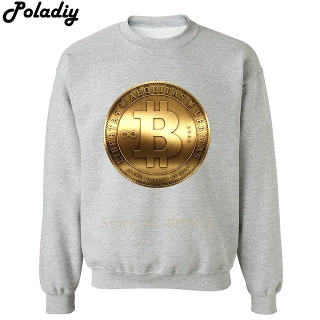 bitcoin Autumn Winter Thin Stylish eminem pepe Printed cryptocurrency coin Sweatshirts Men Hoodies male Print Sweatshirt
