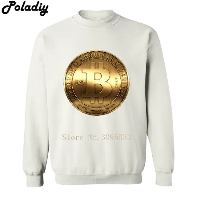 bitcoin Autumn Winter Thin Stylish eminem pepe Printed cryptocurrency coin Sweatshirts Men Hoodies male Print Sweatshirt