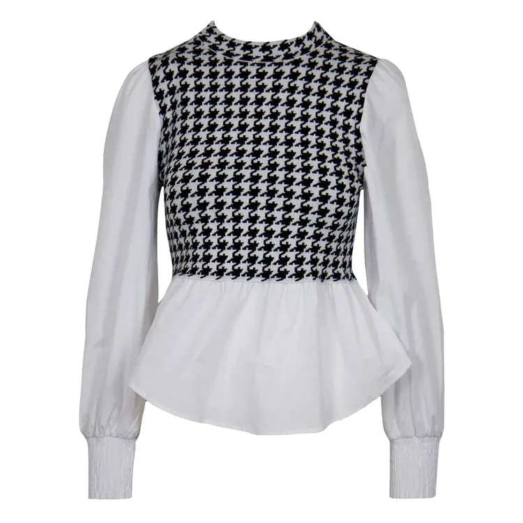 Black and White Check Sweater