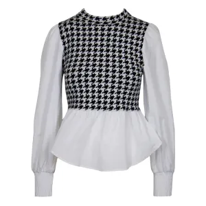 Black and White Check Sweater
