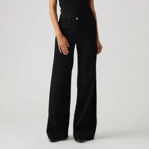 Black Soft Wide Leg Jeans