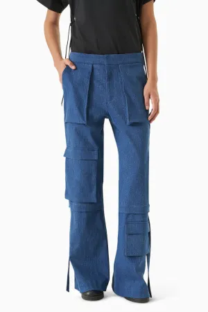 Blue Cargo Pants