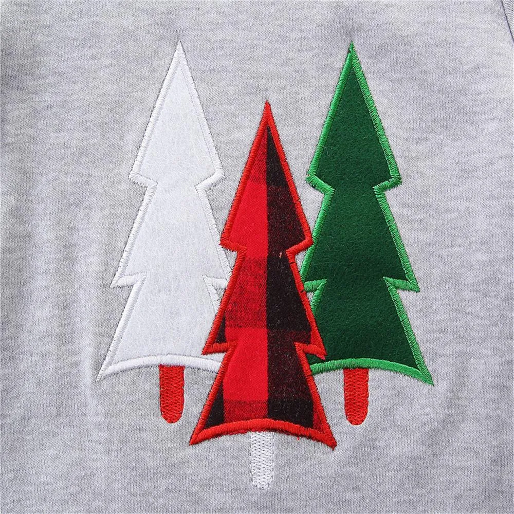Boys Christmas Tree Long Sleeve Top & Plaid Pants Wholesale Boys Clothing Suppliers
