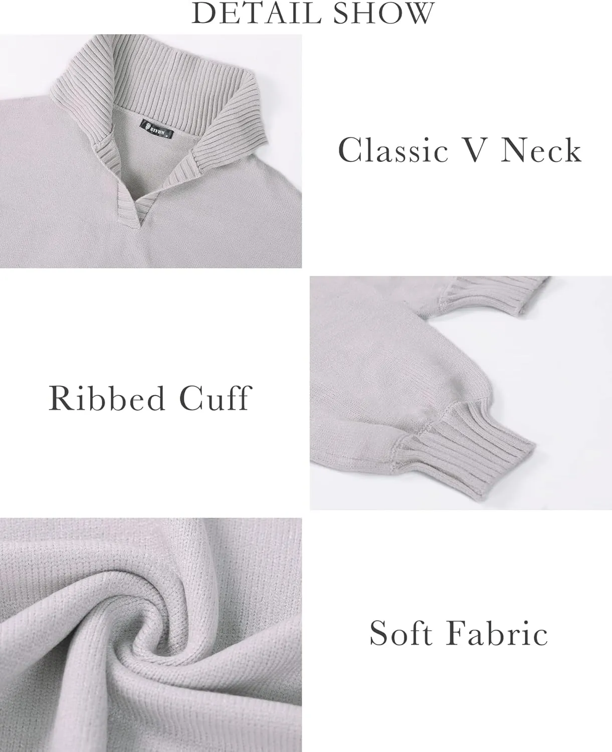 BTFBM Women Casual V Neck Knit Mini Fall Sweater Dresses Long Sleeve Loose Fit Solid Color Ribbed Pullover Jumper Sweaters