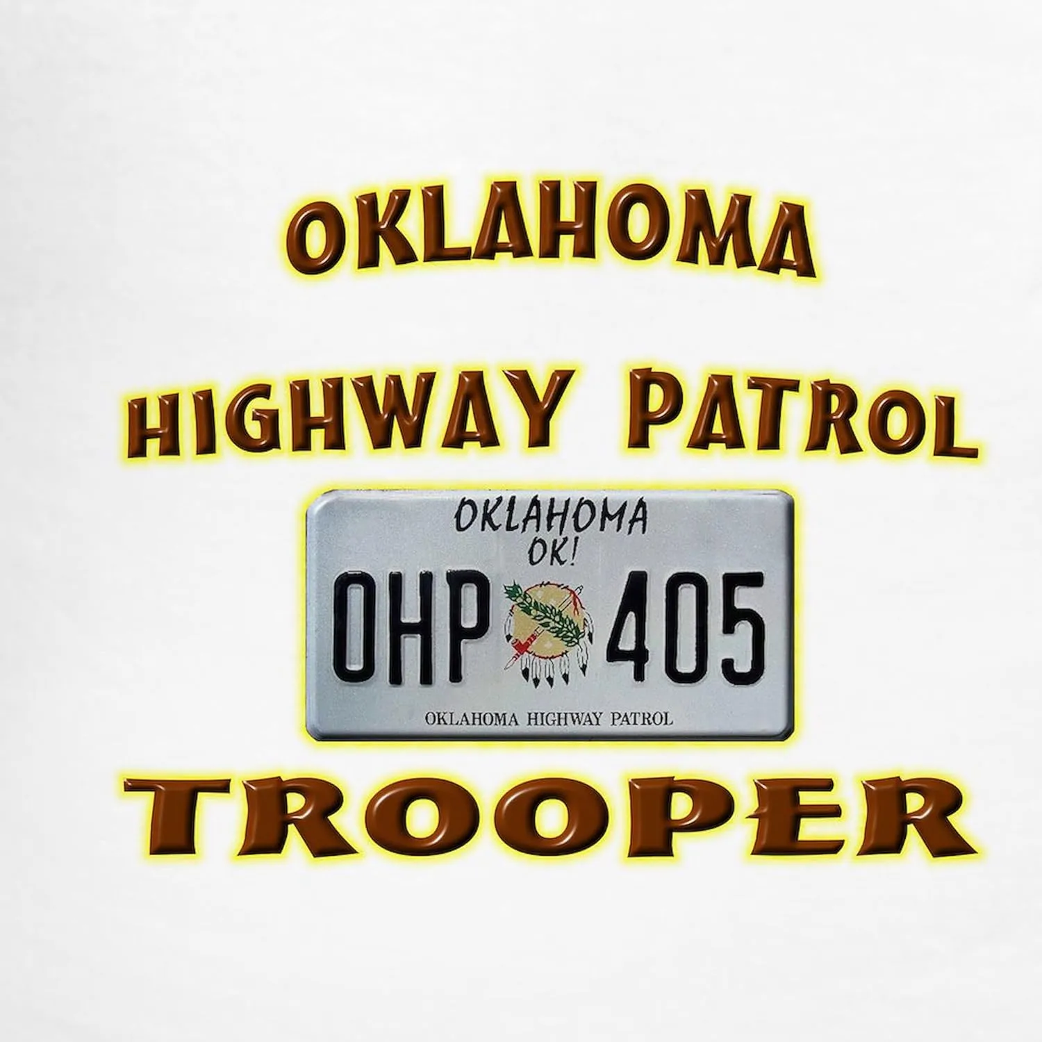 CafePress Oklahoma Highway Patrol Men's Light Pajamas Men's Novelty Light Pajama Set, Comfortable PJ Sleepwear