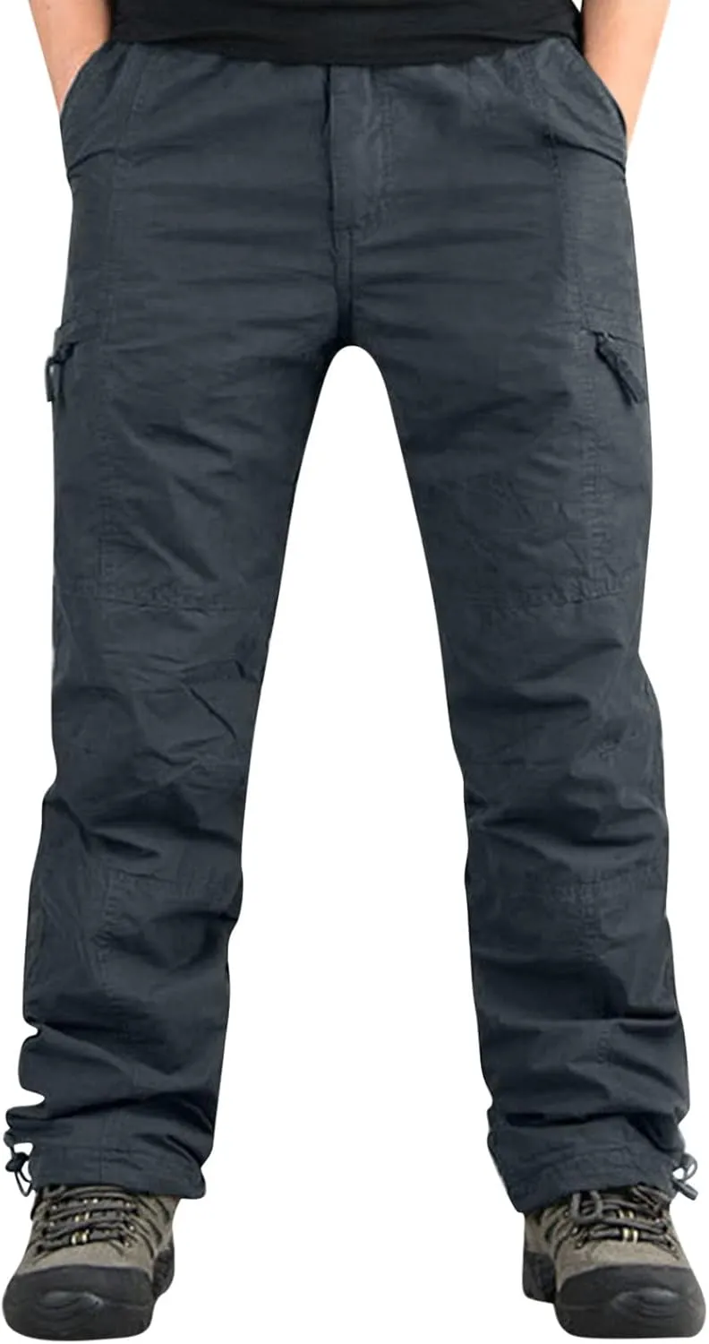Cargo Sweatpants for Men Mens Lounge Pants Color Bandage Casual Loose Sweatpants Drawstring Pant Mens Sweatpants Mens