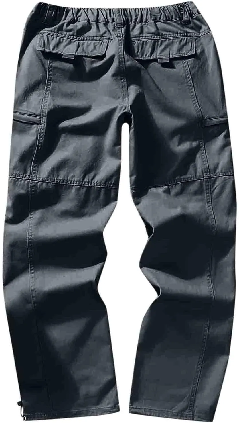 Cargo Sweatpants for Men Mens Lounge Pants Color Bandage Casual Loose Sweatpants Drawstring Pant Mens Sweatpants Mens