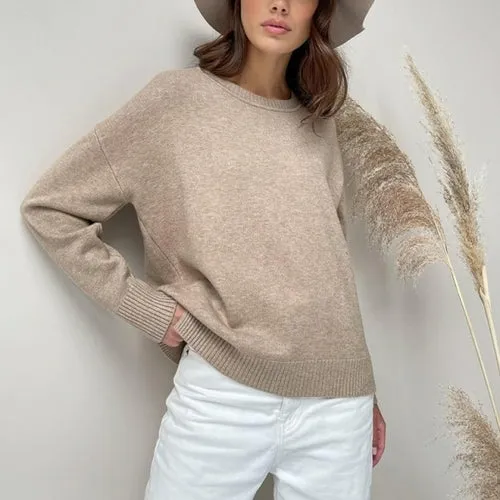 Cashmere Elegant Women Sweater Oversized Knitted Basic Pullovers