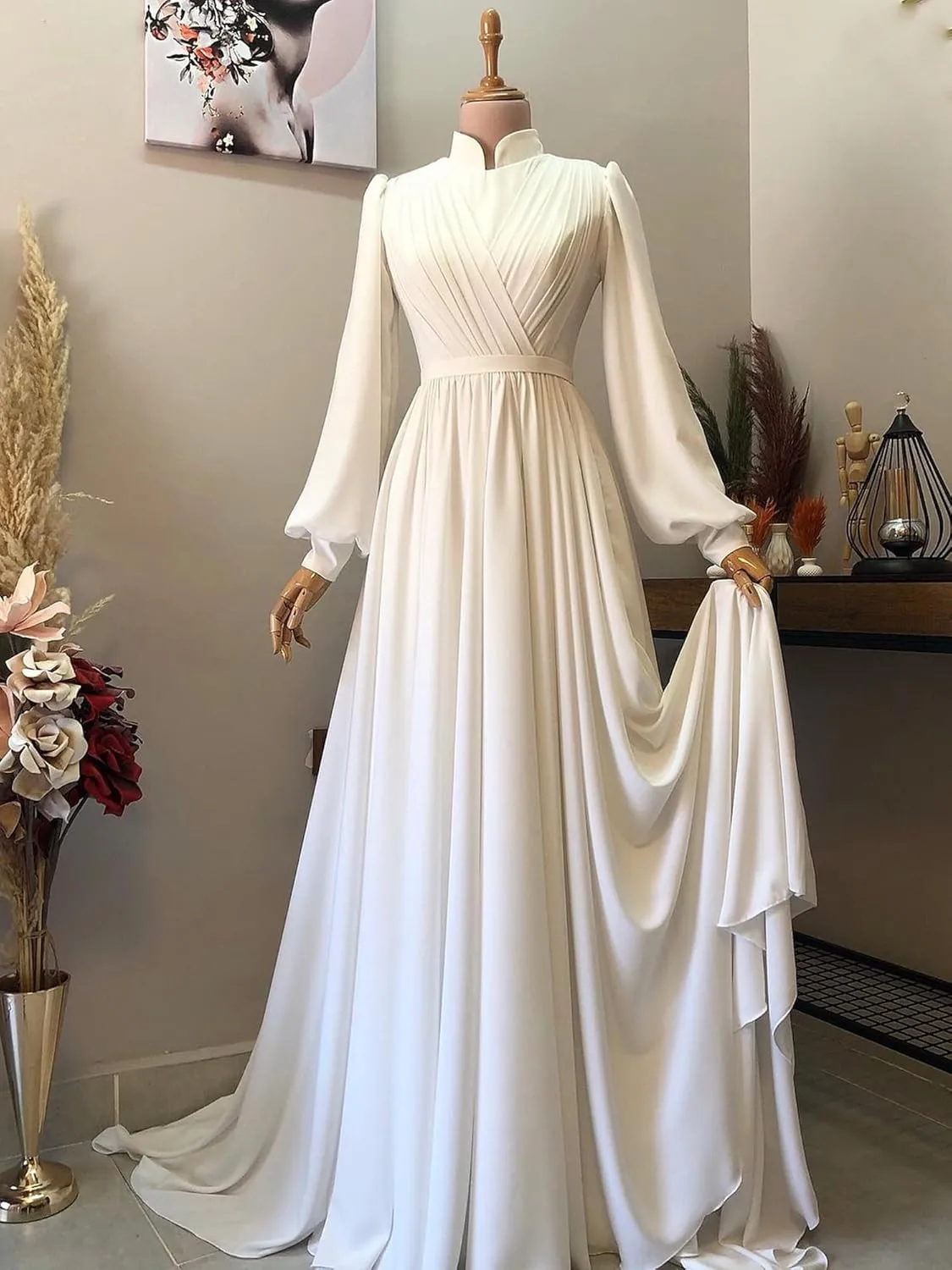 Chiffion Women's Muslim Dresses 2024 Islamic Ramadan Abaya Dress Maxi Dresses Moroccan Dubai Long Evening Gowns