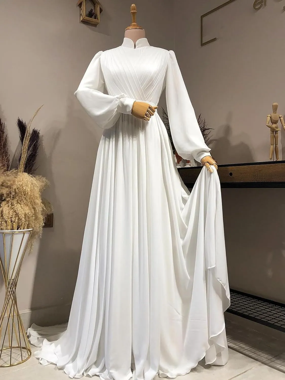 Chiffion Women's Muslim Dresses 2024 Islamic Ramadan Abaya Dress Maxi Dresses Moroccan Dubai Long Evening Gowns
