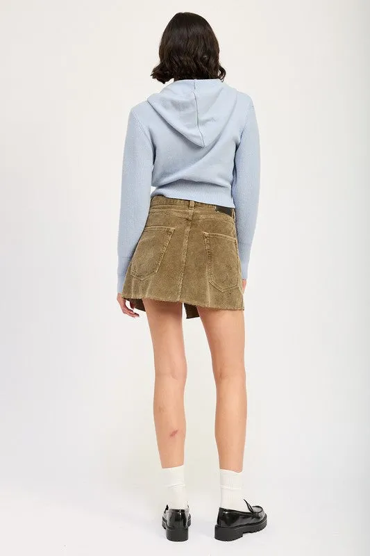 CROPPED HOODIE ZIP UP