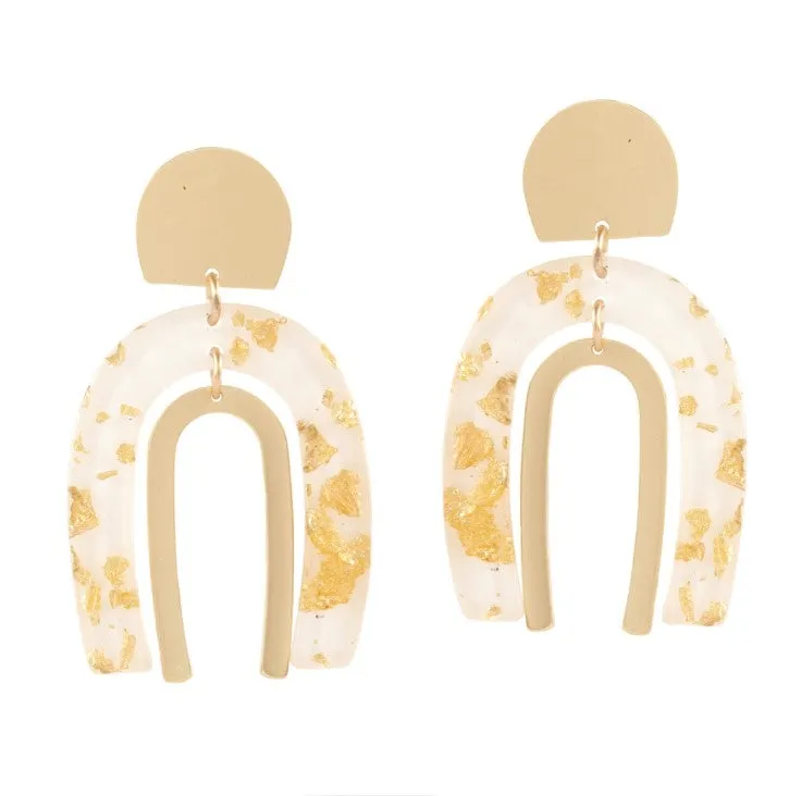 Double U Shape Earrings