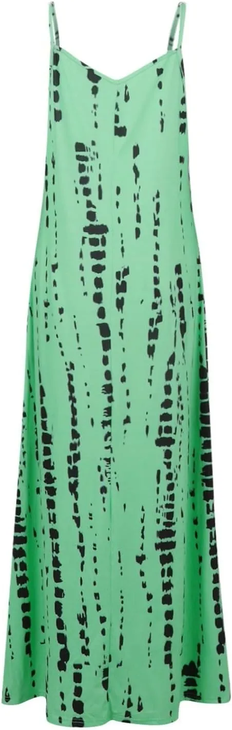 Elegant Sleeveless Maxi Dress for Women 2025 Flowy Hawaiian Resort Wear, Dresses for Women