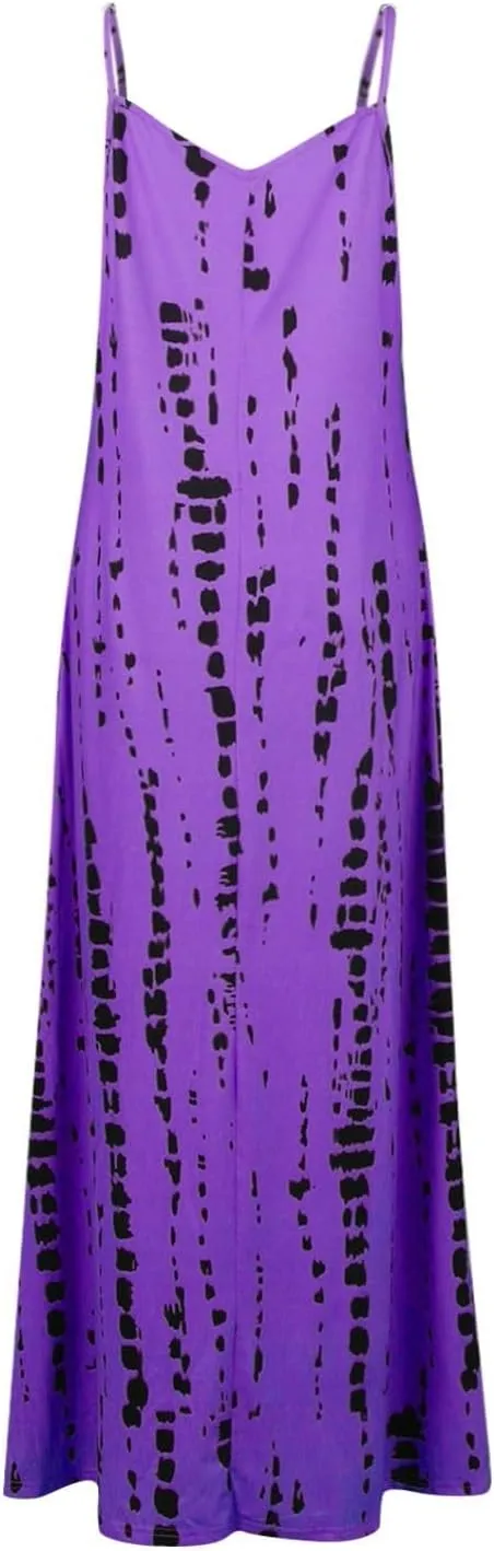 Elegant Sleeveless Maxi Dress for Women 2025 Flowy Hawaiian Resort Wear, Dresses for Women