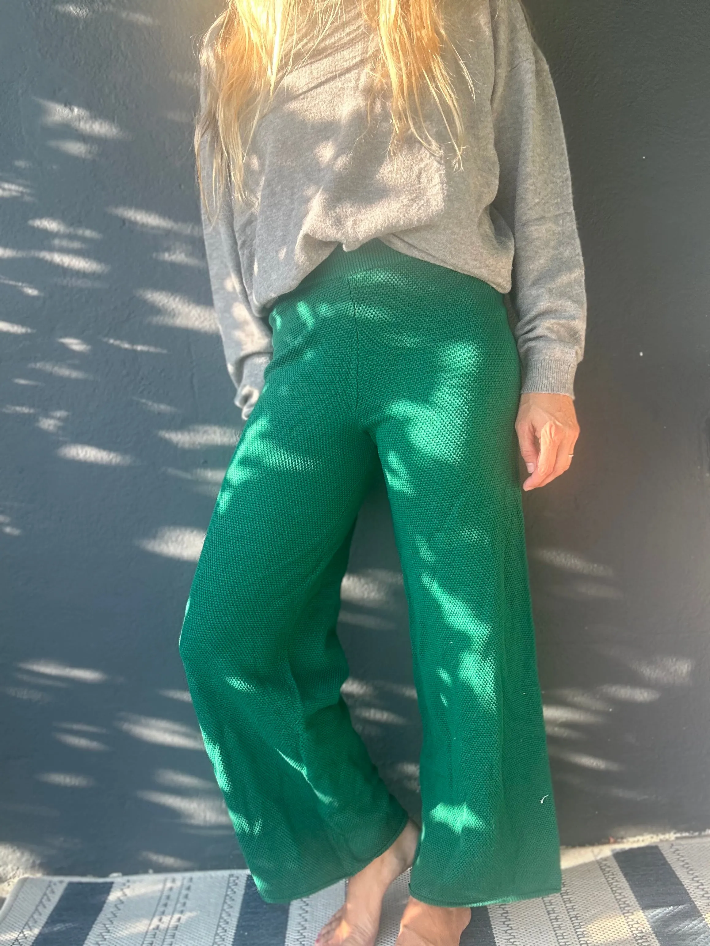 Envy knit culotte pants