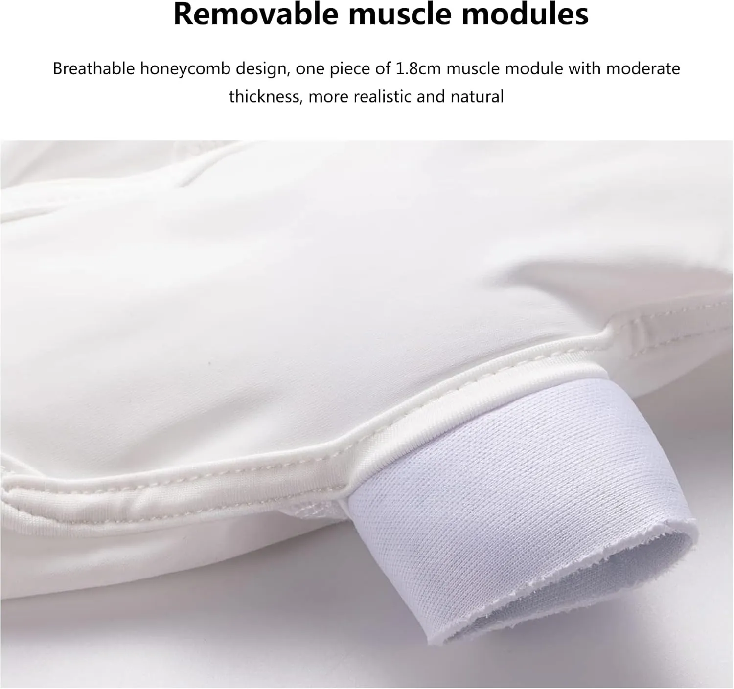 Fake Muscle Undershirt, Men's Shaper Chest Muscle Padded T-Shirt, Comfortable Underwear