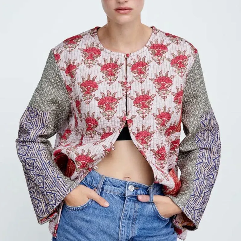 FLORAL SWEATER JACKET
