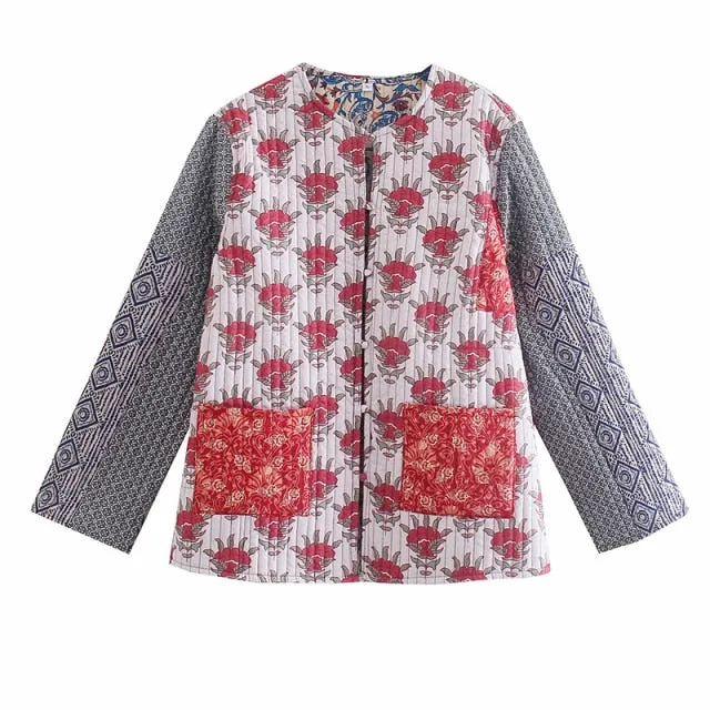 FLORAL SWEATER JACKET