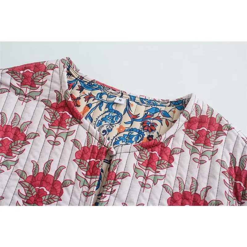 FLORAL SWEATER JACKET