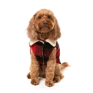FuzzYard Dog Apparel Jacket Lumberjack Red Size 5