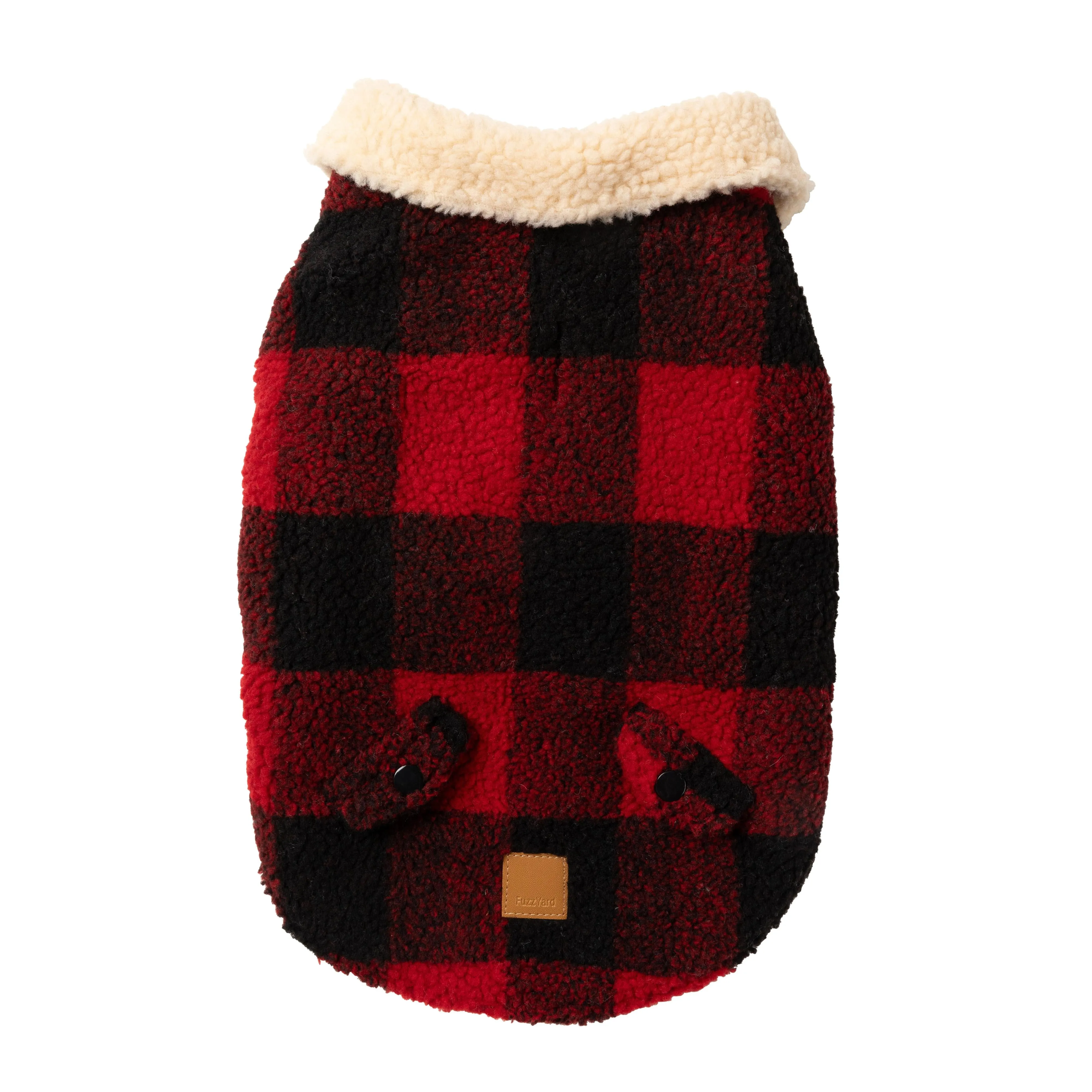 FuzzYard Dog Apparel Jacket Lumberjack Red Size 5