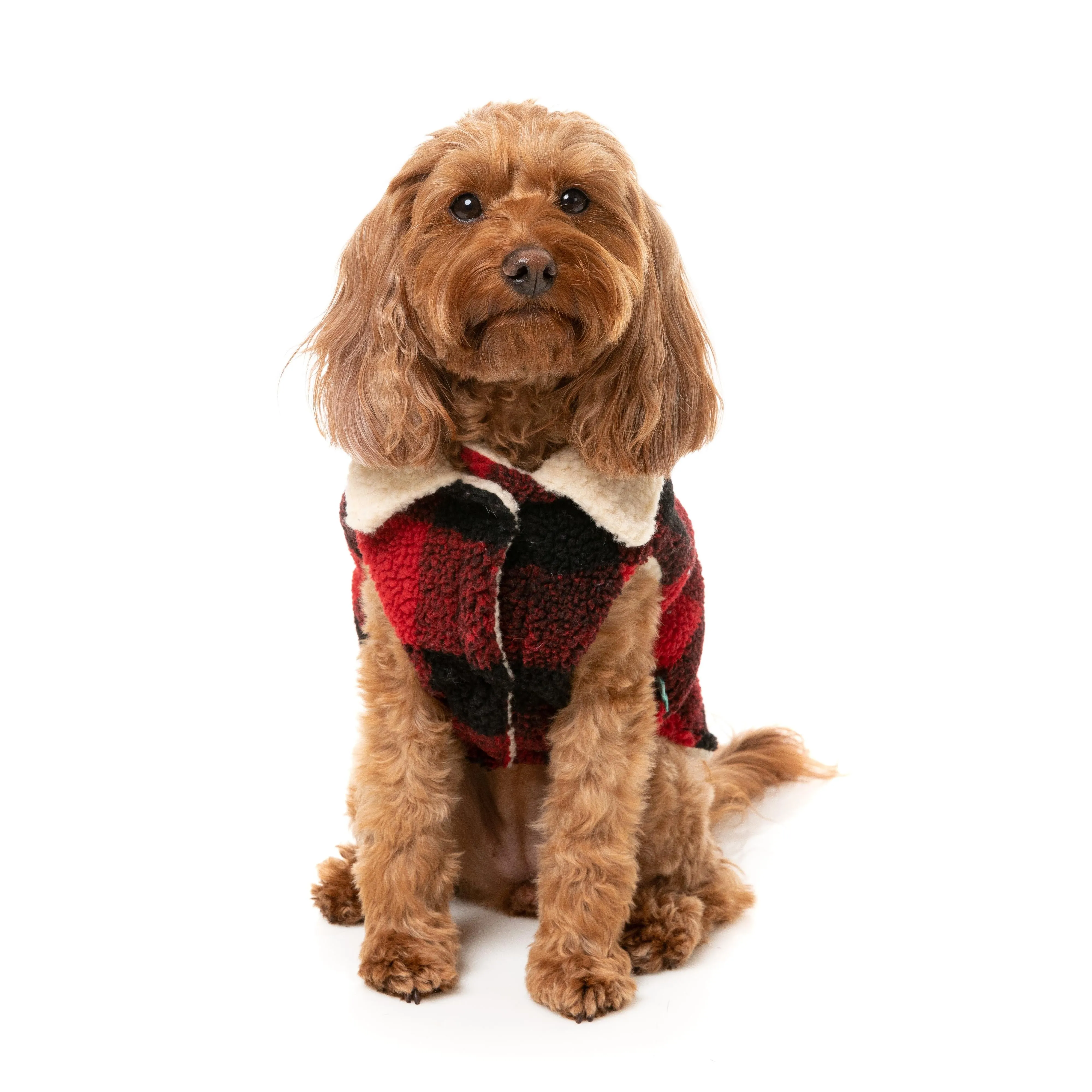 FuzzYard Dog Apparel Jacket Lumberjack Red Size 5