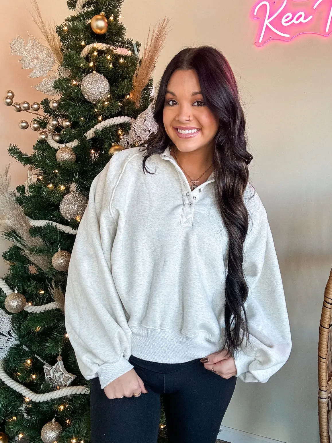 GAME CHANGER PULLOVER-GREY