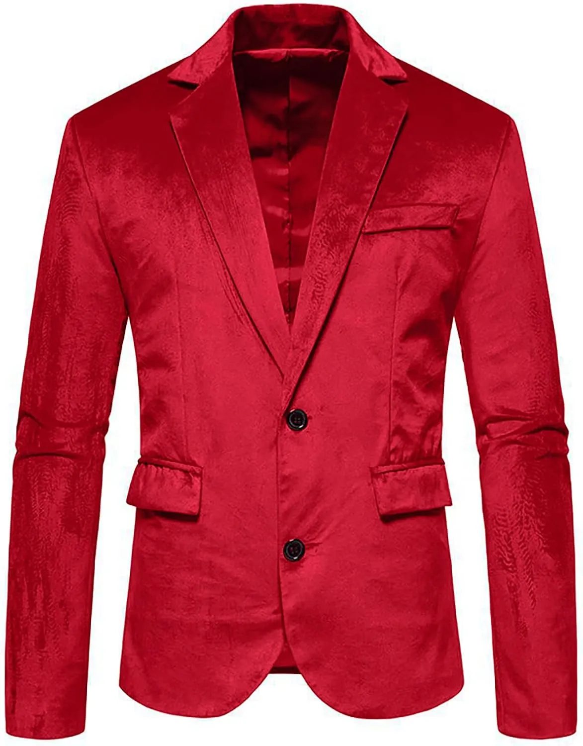 GATMSTZ Big Velvet Blazer for Men Blazer Jackets Mens Sport Coats 2 Buttons Party Wedding Evening Homecoming