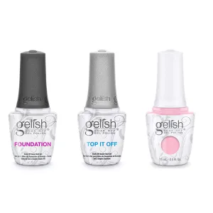 Gelish Combo - Base, Top & Pink Smoothie