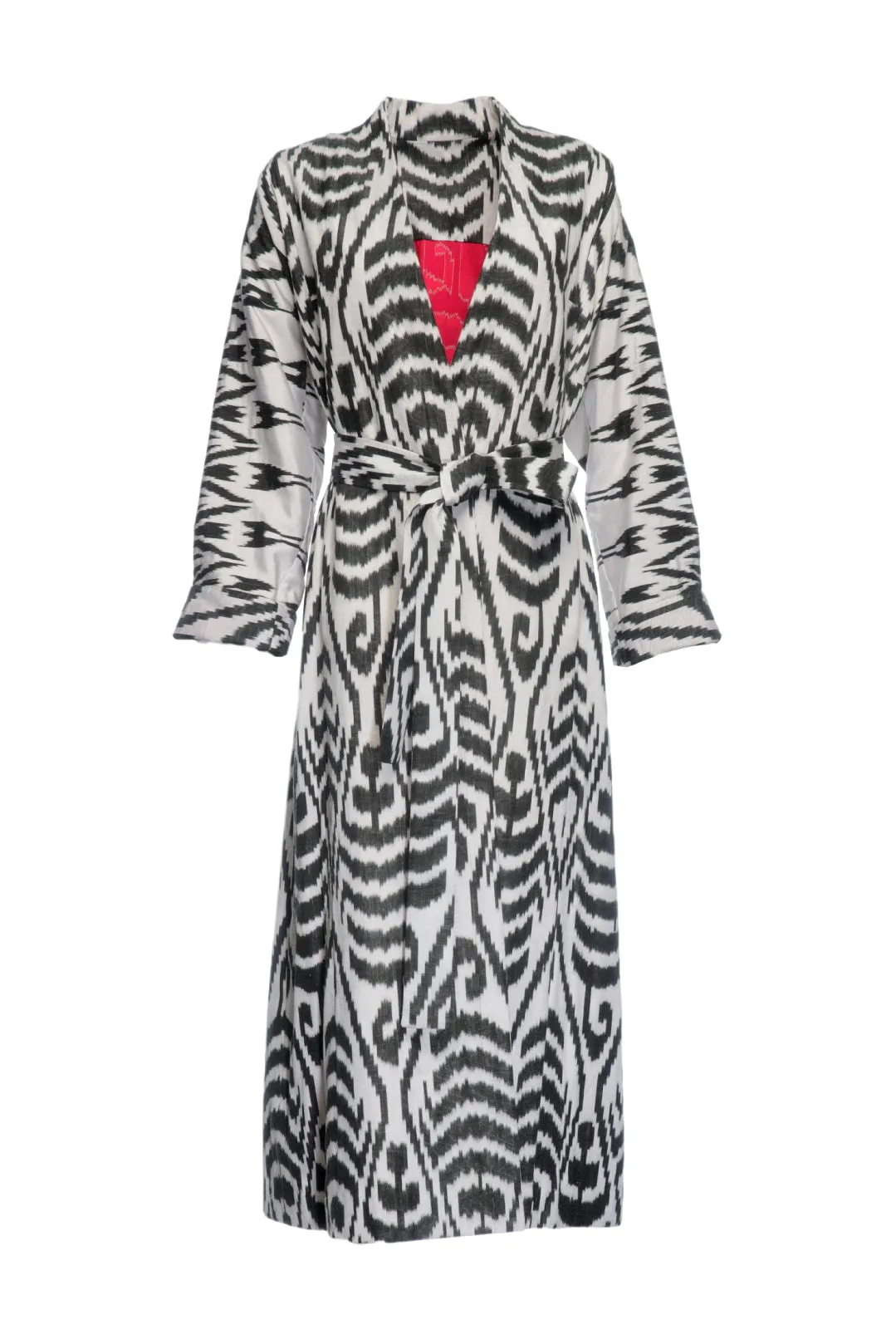 Handwoven Silk Ikat Chapan - Jasmina