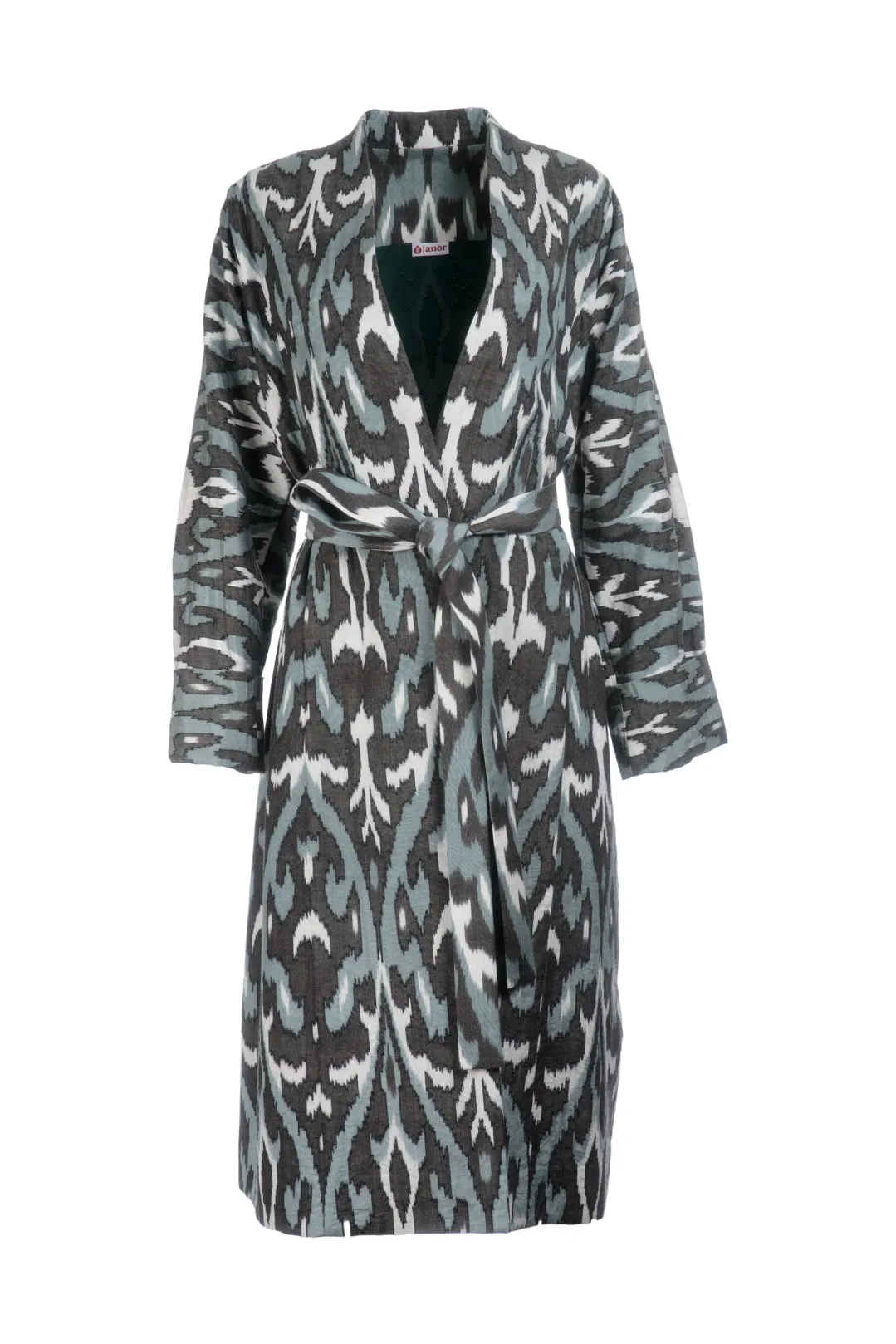 Handwoven Silk Ikat Chapan - Zamira - 'Graceful'
