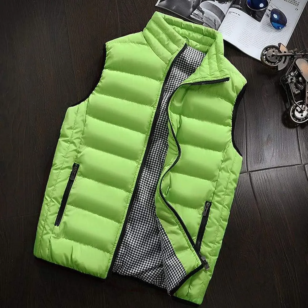 HGOOGY Men's Muscle Shirt Men Autumn Winter Coat Padded Cotton Vest Warm Hooded Thick Vest Tops Jacket 8xlt