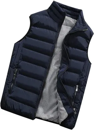 HGOOGY Men's Muscle Shirt Men Autumn Winter Coat Padded Cotton Vest Warm Hooded Thick Vest Tops Jacket 8xlt