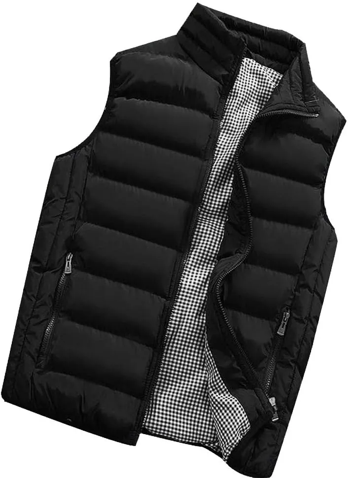 HGOOGY Men's Muscle Shirt Men Autumn Winter Coat Padded Cotton Vest Warm Hooded Thick Vest Tops Jacket 8xlt