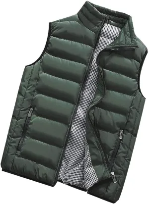 HGOOGY Men's Muscle Shirt Men Autumn Winter Coat Padded Cotton Vest Warm Hooded Thick Vest Tops Jacket 8xlt