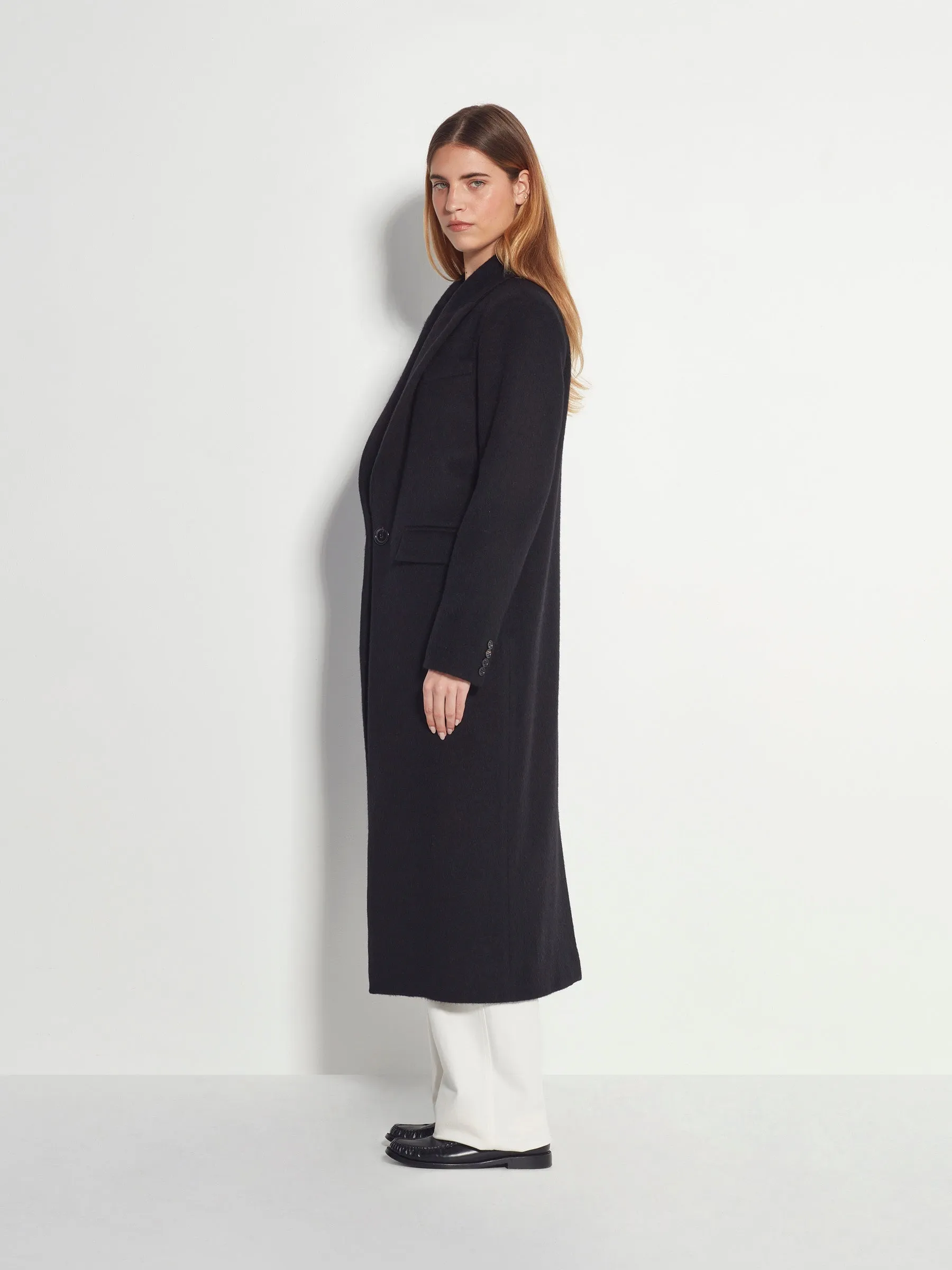 Juliette Hogan - Mantelle Coat Black Fur