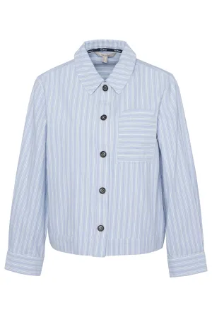 June Overshirt - Chambray Stripe