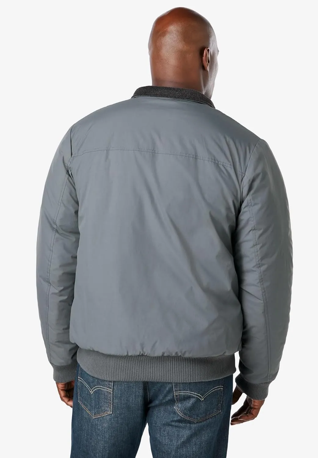 KingSize Men's Big & Tall Fleece-Lined Bomber Jacket