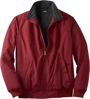 KingSize Men's Big & Tall Fleece-Lined Bomber Jacket
