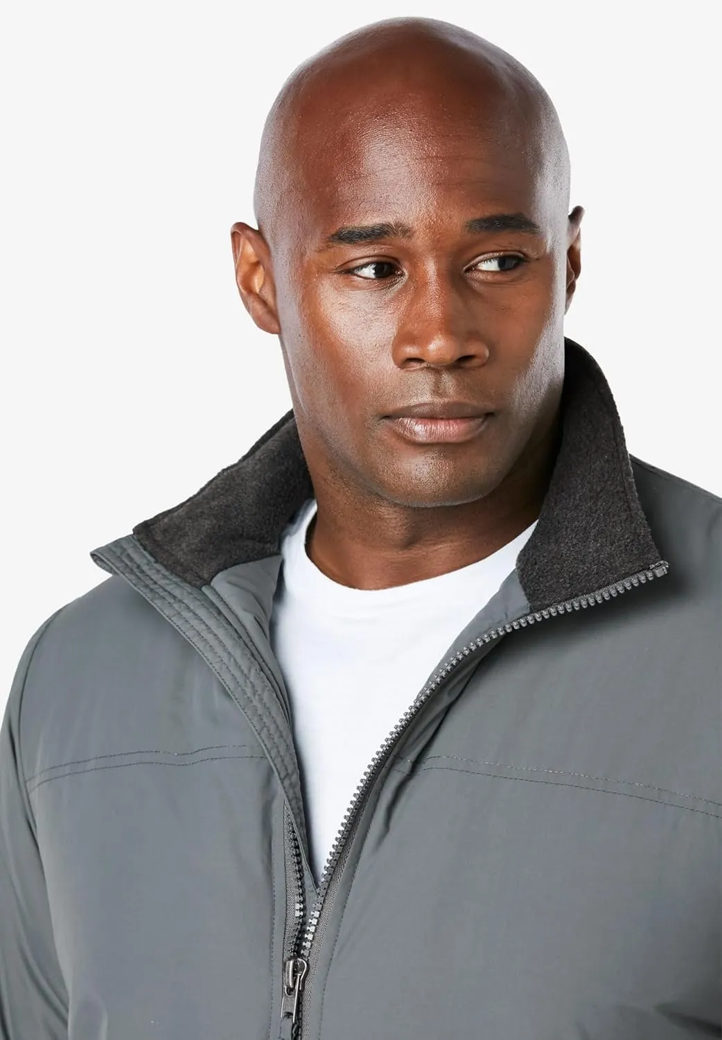 KingSize Men's Big & Tall Fleece-Lined Bomber Jacket