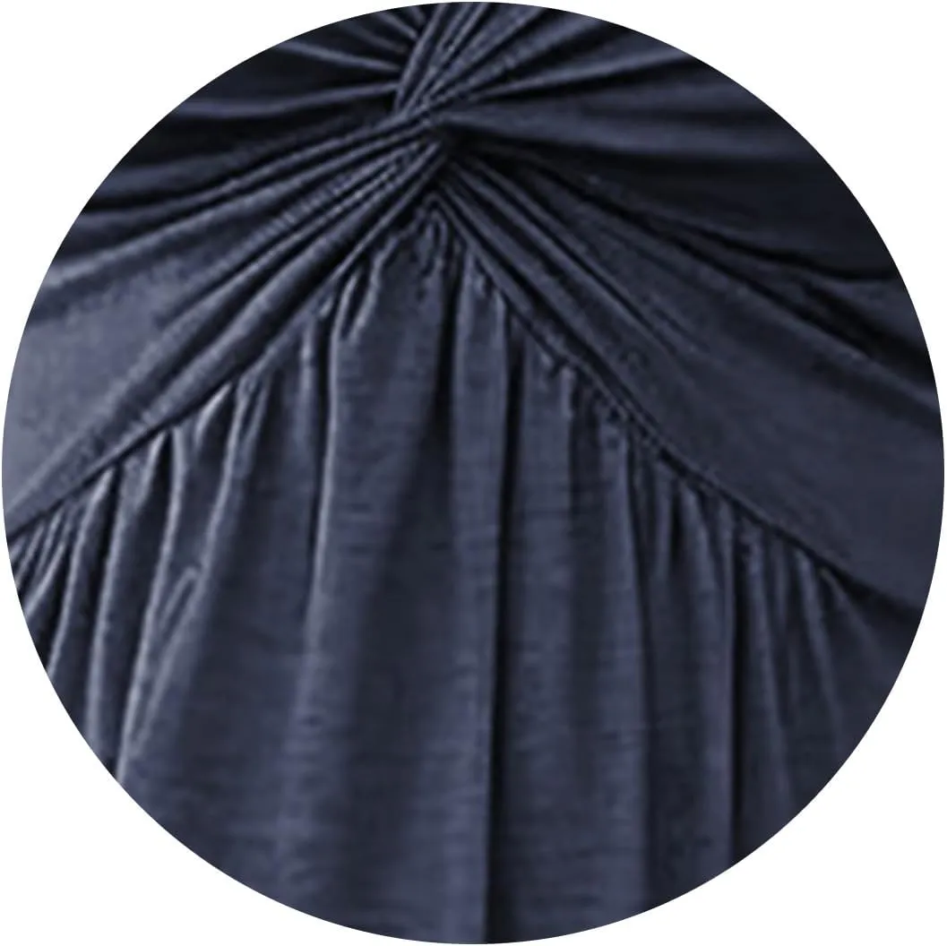 Knotted Front Dresses for Women Sleeveless Tank Dress A Line V Neck Dresses Ruffle Summer Elegant Tunic Midi Sundress