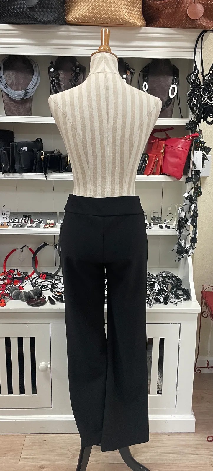 Krazy Larry Pants - P-25 Flare Pants BLACK