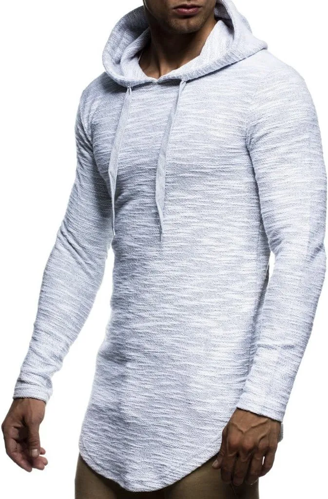 Leif Nelson Men's Oversized Slim Fit Hoodie LN6300