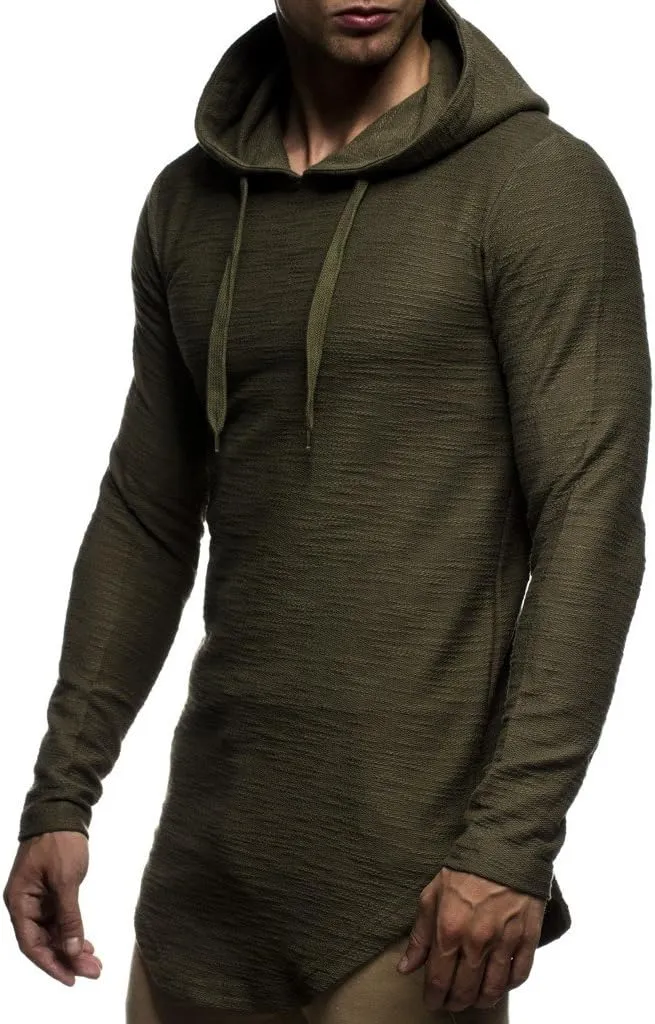 Leif Nelson Men's Oversized Slim Fit Hoodie LN6300